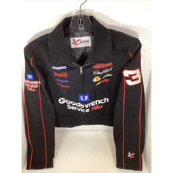 Chase Other - Vintage NASCAR Jacket Ladies (L) Dale Earnhardt Sr 3 Goodwrench Chase Authentics